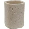Compra VASO PORTACEPILLOS CORA 8 X 8 X 10,5 CM - BEIGE VERSA 18551173 al mejor precio