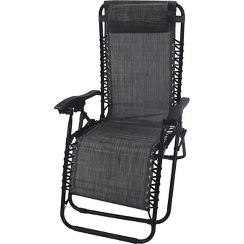 Compra TUMBONA PLEGABLE RELAX CON COJIN ZERO GRAVITY GRIS IMPORT VC-001/GRIS al mejor precio