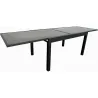Compra MESA ALUMINIO CRISTAL EXTENSIBLE GRIS 140-280 X 90 CM IMPORT HYT-068 al mejor precio