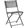Compra SILLA PLEGABLE ACERO TEXTILENE GRIS ANTRACITA IMPORT SC-097 al mejor precio