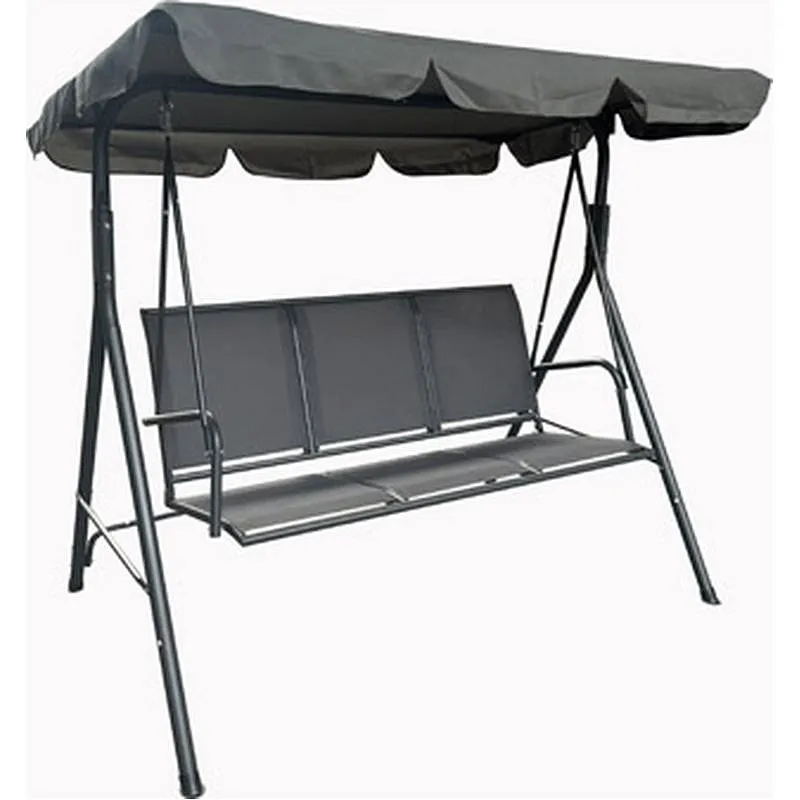 Compra BALANCIN ACERO TEXILENE 3 PLAZAS GRIS ANTRACITA IMPORT YLX-4006T al mejor precio