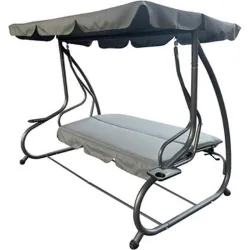 Compra BALANCIN CAMA RELAX 3 PLAZAS GRIS ANTRACITA IMPORT YLX-4029B al mejor precio