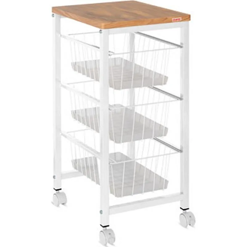 Compra VERDULERO 3 CESTAS SOBRE MADERA BLANCO PLAY 998230 500 al mejor precio