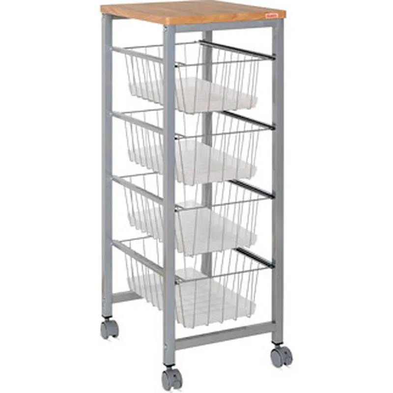 Compra VERDULERO 4 CESTAS SOBRE MADERA GRIS PLAY 998240 095 al mejor precio