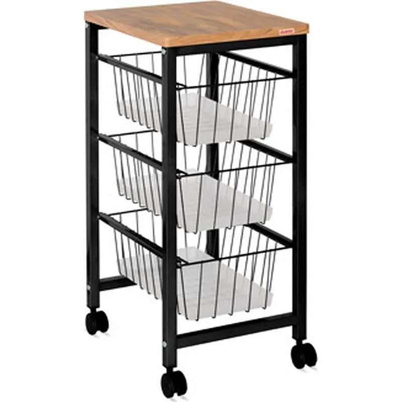 Compra VERDULERO 3 CESTAS SOBRE MADERA NEGRO PLAY 998230 501 al mejor precio