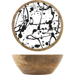 BOL MADERA MANGO DECORADO...