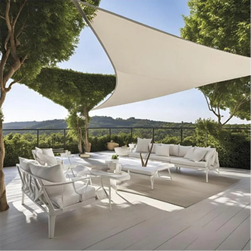 Compra TOLDO VELA SOMBREO TRIANGULAR POLIETILENO 5 X 5 X 5 M BLANCO ROTO NATUUR TSDSL5 BLANCO al mejor precio
