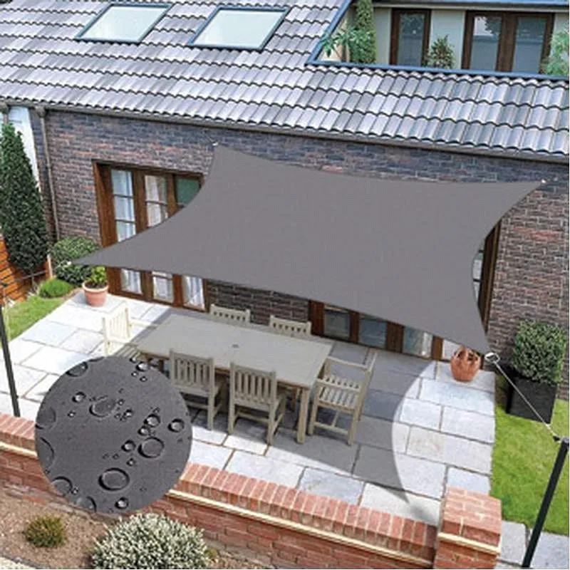 Compra TOLDO VELA SOMBREO CUADRADO IMPERMEABLE POLIESTER 3 X 3 M ANTRACITA NATUUR PSSDSL3 ANTRACITA al mejor precio