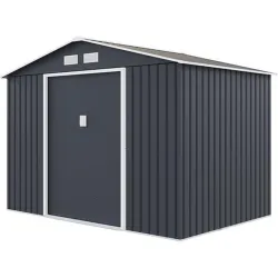 Compra CASETA METALICA 5,4 M² 277 X 195 X 203 CM GRIS NATUUR ARCHER C GRIS al mejor precio