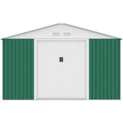 Compra CASETA METALICA 7,74 M² 321 X 241 X 205 CM VERDE NATUUR S1001F VERDE al mejor precio