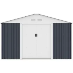 Compra CASETA METALICA 7,74 M² 321 X 241 X 205 CM GRIS NATUUR S1001F GRIS al mejor precio