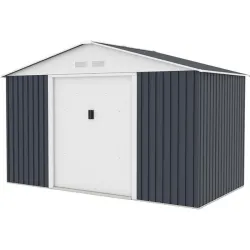 Compra CASETA METALICA 7,74 M² 321 X 241 X 205 CM GRIS NATUUR S1001F GRIS al mejor precio