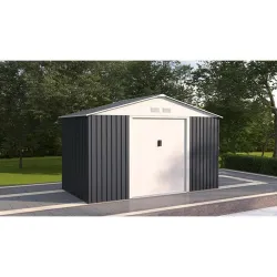 Compra CASETA METALICA 7,74 M² 321 X 241 X 205 CM GRIS NATUUR S1001F GRIS al mejor precio