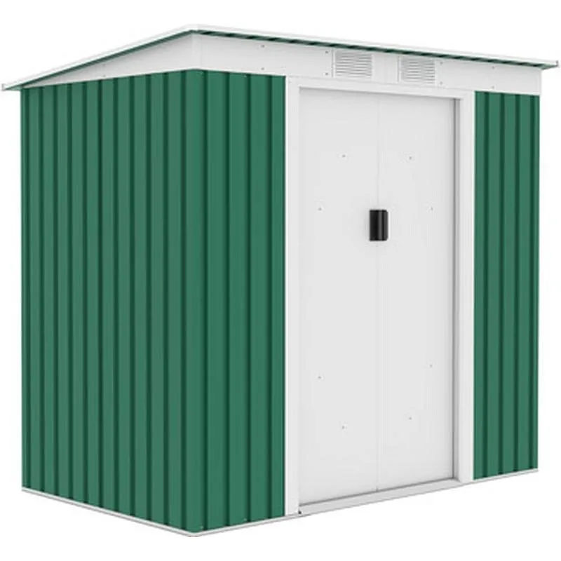 Compra CASETA METALICA 2,43 M² 201 X 121 X 176 CM VERDE NATUUR S2001 A VERDE al mejor precio