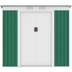 Compra CASETA METALICA 2,43 M² 201 X 121 X 176 CM VERDE NATUUR S2001 A VERDE al mejor precio