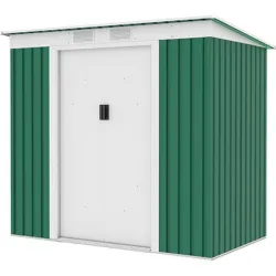 Compra CASETA METALICA 2,43 M² 201 X 121 X 176 CM VERDE NATUUR S2001 A VERDE al mejor precio