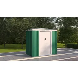 Compra CASETA METALICA 2,43 M² 201 X 121 X 176 CM VERDE NATUUR S2001 A VERDE al mejor precio