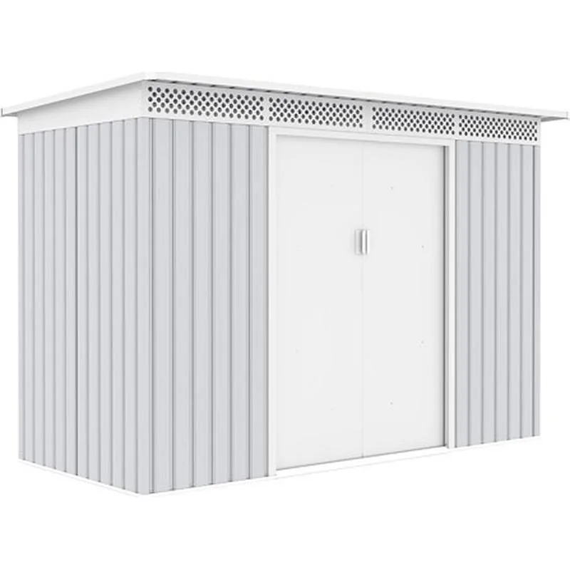 Compra CASETA METALICA 3,96 M² 279 X 142 X 184 CM PLATA NATUUR BELLA B al mejor precio