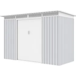 Compra CASETA METALICA 3,96 M² 279 X 142 X 184 CM PLATA NATUUR BELLA B al mejor precio