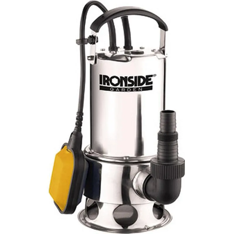 Compra BOMBA SUMERGIBLE AGUAS SUCIAS 750 W INOX 13000 L/H IRONSIDE GARDEN 500511 al mejor precio
