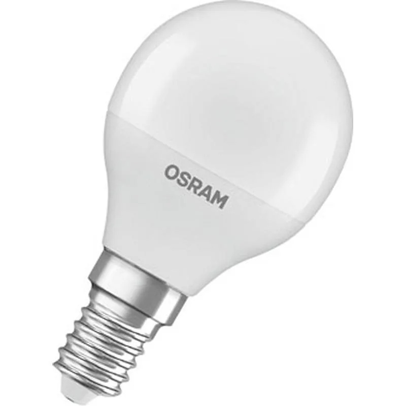 Compra BOMBILLA ESFERICA LED E14 4,9W 470LM 4000K IP20 OSRAM 730815 al mejor precio