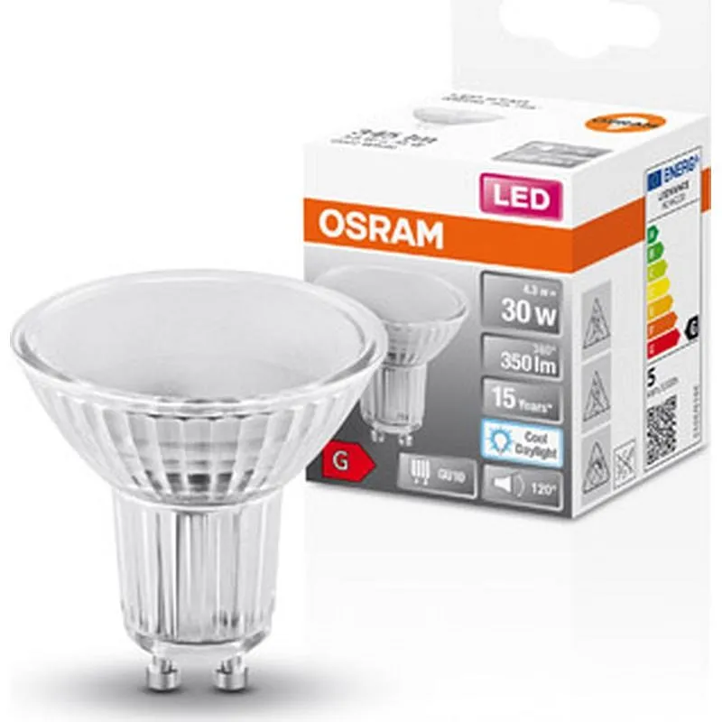 Compra BOMBILLA GU10 LED 4,3W 350LM 6500K IP20 OSRAM 722203 al mejor precio