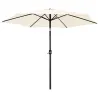 Compra PARASOL ALUMINIO INCLINABLE BEIGE 3 M TUBO 48 MM CON MANIVELA IMPORT 500497 al mejor precio