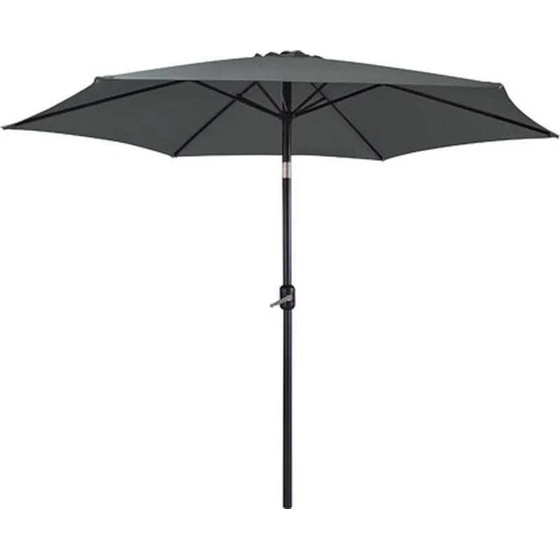 Compra PARASOL ALUMINIO INCLINABLE ANTRACITA 3 M TUBO 48 MM CON MANIVELA IMPORT 500499 al mejor precio