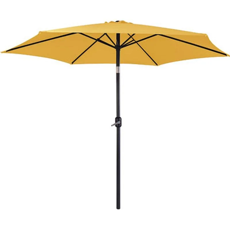 Compra PARASOL ALUMINIO INCLINABLE MOSTAZA 3 M TUBO 48 MM CON MANIVELA IMPORT 500500 al mejor precio