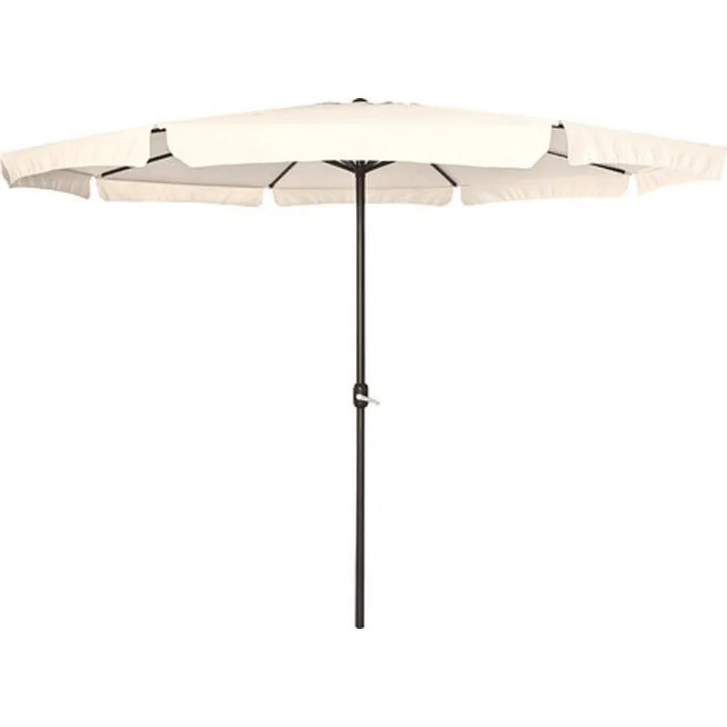 Compra PARASOL ALUMINIO BEIGE CON FALDON 3,5 M TUBO 48 MM CON MANIVELA IMPORT 500553 al mejor precio