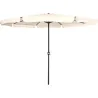 Compra PARASOL ALUMINIO BEIGE CON FALDON 3,5 M TUBO 48 MM CON MANIVELA IMPORT 500553 al mejor precio