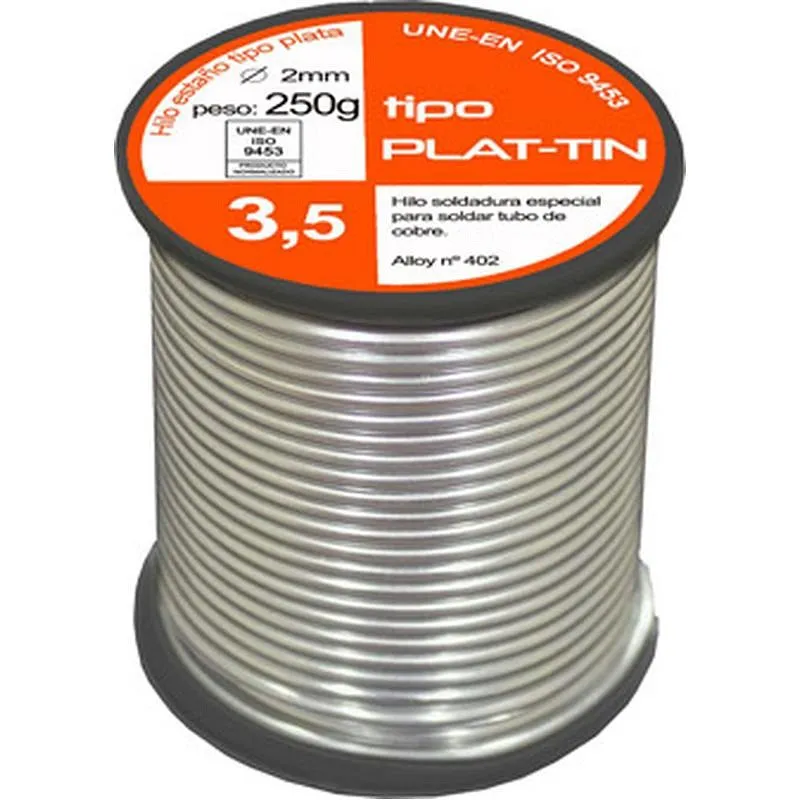 Compra ESTAÑO DE SOLDAR TIPO PLATA CB diametro 3,5 MM 250 GR BROQUETAS B13MAC-07200-2N130 al mejor precio