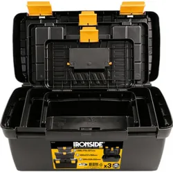 Compra CAJA HERRAMIENTAS (JUEGO DE TRES) DE 290 MM (4 L), 400 MM (10 L) Y 500 MM (23 L) IRONSIDE 103638 al mejor precio