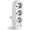 Compra ADAPTADOR FRONTAL 3 TOMAS C0N INTERRUPTOR BLANCO 16A 250V FAMATEL 1343 al mejor precio