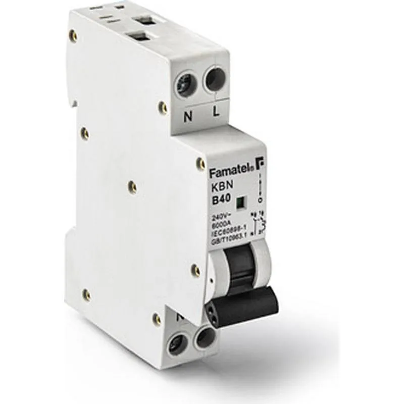 Compra MAGNETOTERMICO REDUCIDO 1 POLO+NEUTRO 16A FAMATEL 257000070 al mejor precio