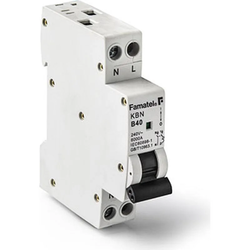 Compra MAGNETOTERMICO REDUCIDO 1 POLO+NEUTRO 40A FAMATEL 257000074 al mejor precio