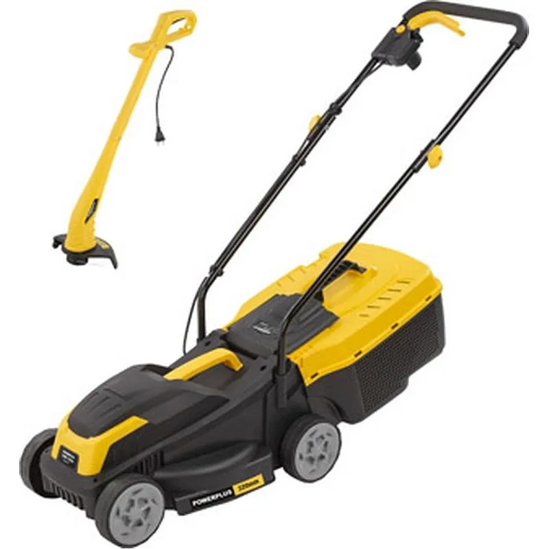 CORTACESPED ELECTRICO 1300 W + CORTABORDES 250 W ANCHO CORTACESPED 32 CM POWER PLUS POWXG62205T
