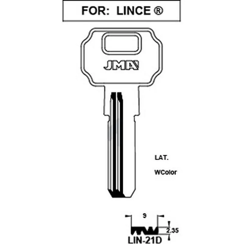 Compra LLAVE LATON SEGURIDAD LIN-21D JMA LIN-21D al mejor precio