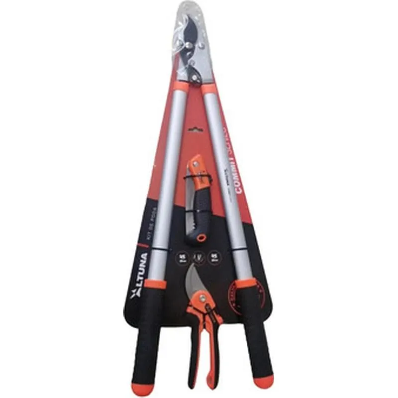 Compra KIT DE HERRAMIENTAS DE PODA TIJERA 1 Y 2 MANOS + SERRUCHO DENTADO ALTUNA KIT1 al mejor precio