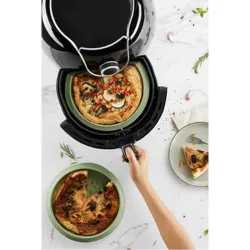 Compra MOLDE REDONDO SILICONA FREIDORA AIRE diametro 20CM VERDE LEKUE 884122 al mejor precio