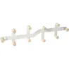 Compra PERCHA PARED MADERA NATURAL 430 MM 10 GANCHOS BLANCO NESU 9605BLHN al mejor precio