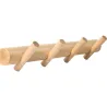 Compra PERCHA PARED 4 GANCHOS HAYA NATURAL NESU 9609HN4 al mejor precio