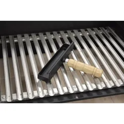 BARBACOA CARBON-LEÑA RECTANGULAR CON REFRECTARIO H101 X 125 X 58 CM IMEX EL ZORRO 71495