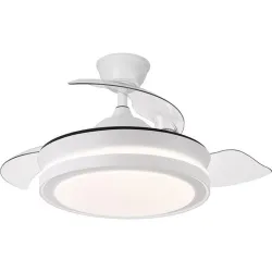 Compra VENTILADOR DE TECHO PALAS RETRACTIL MINI BLANCO PLAFON diametro40CM 35W SONEDAS 1371.2 al mejor precio