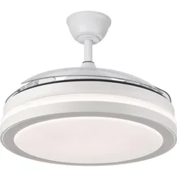 Compra VENTILADOR DE TECHO PALAS RETRACTIL BLANCO PLAFON diametro 50 CM, 35 W SONEDAS 1371.1 al mejor precio