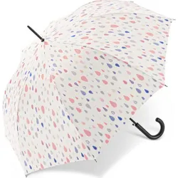 Compra PARAGUAS MUJER LARGO AUTOMATICO DROPS SURTIDO CUATRO GOTAS 41109 al mejor precio