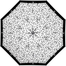 Compra PARAGUAS MUJER PLEGABLE MANUAL MUSICAL BLANCO/NEGRO SURTIDO CUATRO GOTAS 65002 al mejor precio