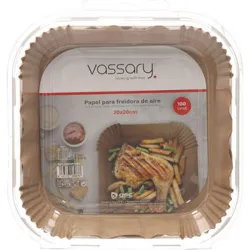 Compra BANDEJA PAPEL FREIDORA AIRE 100 UDS 20X20CM GARSACO 400091006 al mejor precio