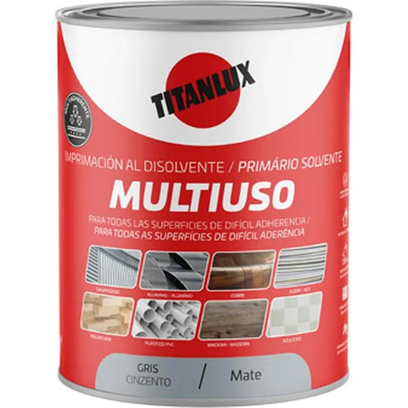 Compra IMPRIMACION SINTETICA MULTIUSO 250 ML GRIS TITANLUX 5898236 al mejor precio