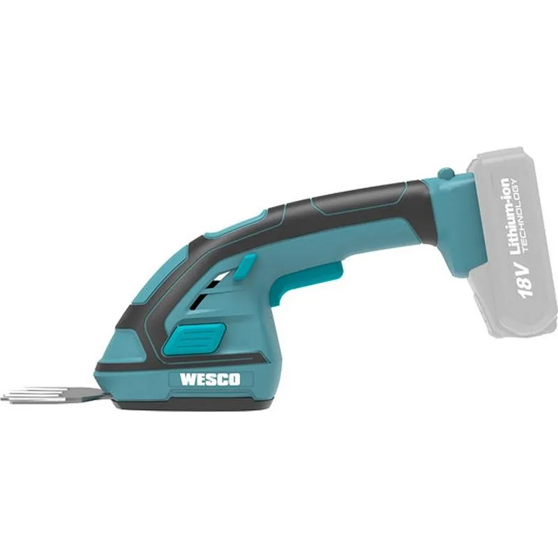 Compra TIJERA CORTASETOS Y CORTACESPED BATERIA 20 CM 18 V NO INCLUIDA WESCO WS8821.9 al mejor precio